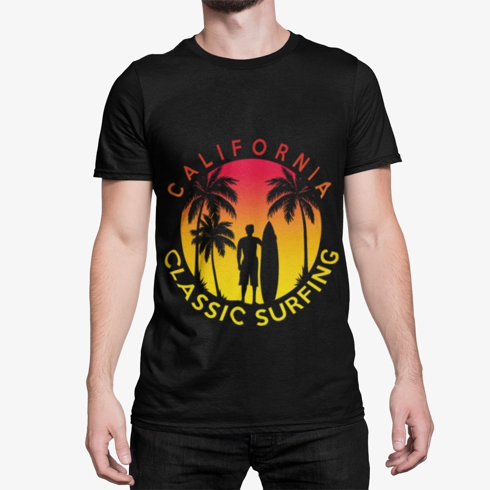 California Classic Surfing Graphic Tee - Picture 2 of 3